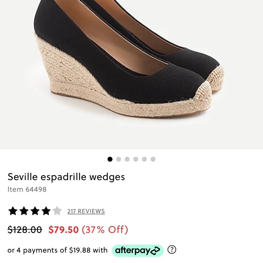 J crew espadrille (never worn)